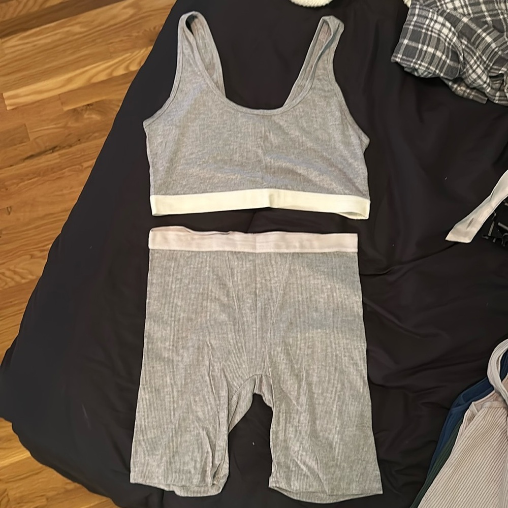 ribbed pj set